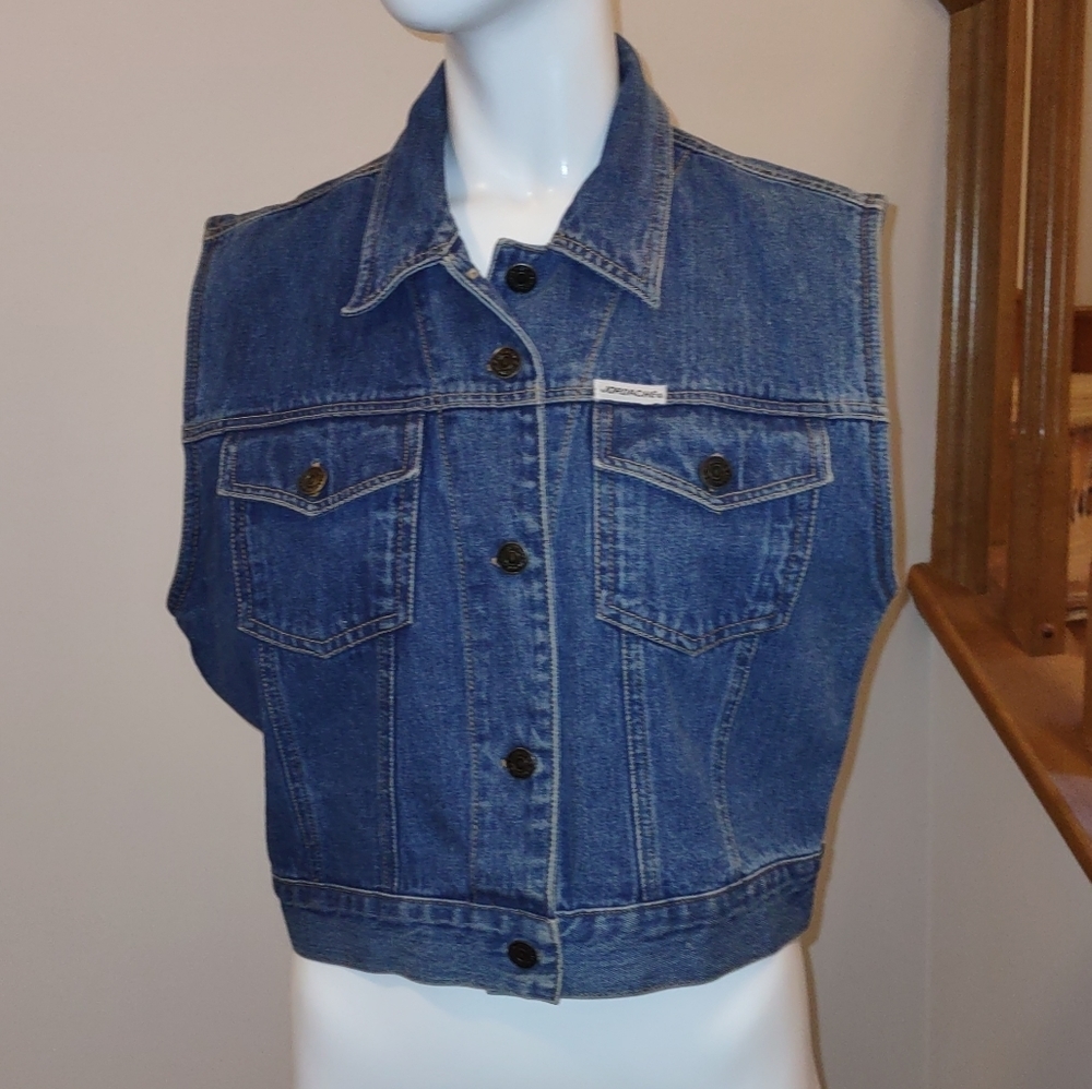 VINTAGE 80s Jordache jean vest